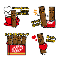 KitKat ラインスタンプ（コンペ参加作品）